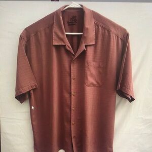Men's Brown Short Sleeve Shirt